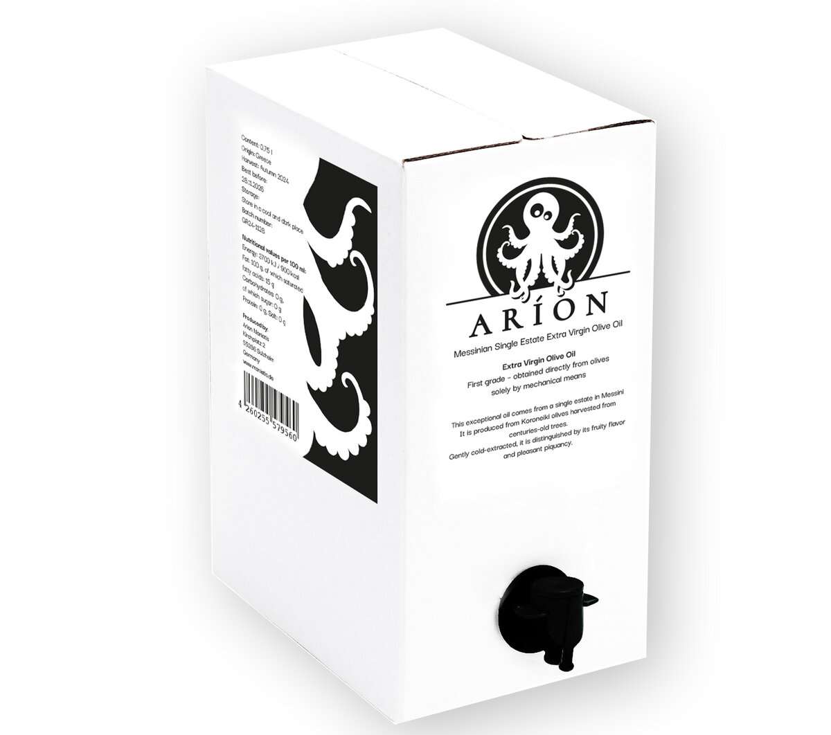 ARÍON Olivenöl – 3 l Bag-in-Box